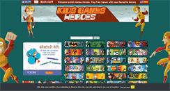 Desktop Screenshot of kidsgamesheroes.com